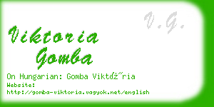 viktoria gomba business card